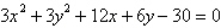 Identify the conic by writing the equation in standard form.   A)    ; ellipse B)    ; ellipse C)    ; circle D)    ; circle E)    ; circle
