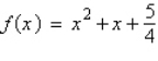 Determine the vertex of the graph of the quadratic function   . A)    B)    C)    D)    E)   