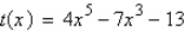 Describe the right-hand and the left-hand behavior of the graph of   . A)  Because the degree is odd and the leading coefficient is positive, the graph falls to the left and rises to the right. B)  Because the degree is odd and the leading coefficient is positive, the graph rises to the left and rises to the right. C)  Because the degree is odd and the leading coefficient is positive, the graph falls to the left and falls to the right. D)  Because the degree is odd and the leading coefficient is positive, the graph rises to the left and falls to the right. E)  Because the degree is even and the leading coefficient is positive, the graph rises to the left and rises to the right.