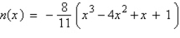 Describe the right-hand and the left-hand behavior of the graph of   . A)  Because the degree is odd and the leading coefficient is negative, the graph rises to the left and falls to the right. B)  Because the degree is odd and the leading coefficient is negative, the graph falls to the left and rises to the right. C)  Because the degree is odd and the leading coefficient is positive, the graph falls to the left and falls to the right. D)  Because the degree is odd and the leading coefficient is positive, the graph rises to the left and rises to the right. E)  Because the degree is even and the leading coefficient is negative, the graph rises to the left and falls to the right.