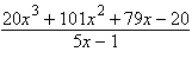 Use synthetic division to divide.   A)    B)    C)    D)    E)   
