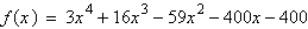 Find all the rational zeros of the function   . A)    B)    C)    D)    E)   
