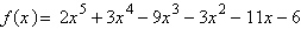 Find all the rational zeros of the function   . A)    B)    C)    D)    E)   