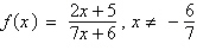 Find the inverse function of f.   A)    B)    C)    D)    E)   