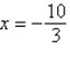 <strong>Solve the equation .</strong> A) B) C) D) E)