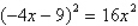 Solve the following quadratic equation using any convenient method.   A)    B)    C)    D)    E)   