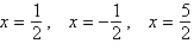 <strong>Find all solutions to the following equation. </strong> A) B) C) D) E)