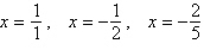 <strong>Find all solutions to the following equation. </strong> A) B) C) D) E)