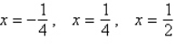 <strong>Find all solutions to the following equation. </strong> A) B) C) D) E)