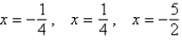 <strong>Find all solutions to the following equation. </strong> A) B) C) D) E)