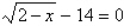 Find all solutions to the following equation.   A)    B)    C)    D)    E)   