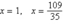 <strong>Find all solutions to the following equation. </strong> A) no solution B) C) D) E)