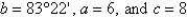 Determine the area of a triangle having the following measurements. Round your answer to two decimal places.   A)  28.61 sq. units B)  23.84 sq. units C)  21.46 sq. units D)  26.22 sq. units E)  19.07 sq. units