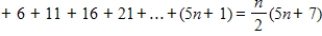 Use mathematical induction to prove the formula for every positive integer n.Show all your work.