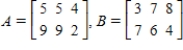Find A + B.