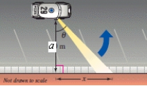 <strong>A security car with its spotlight on is parked a = 30 meters from a warehouse.Consider θ and x as shown in the figure.Write θ as a function of x. </strong> A) \theta = \operatorname { arccot } \frac { x } { 30 } B) \theta = \arctan \frac { x } { 30 } C) \theta = \operatorname { arccsc } \frac { x } { 30 } D) \theta = \arcsin \frac { x } { 30 } E) \theta = \arctan \frac { 30 } { x }