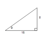  Find the exact values of the six trigonometric functions of the angle ? for each of the two triangles.     ? A) sin ? =  \frac { 15 } { 8 }  csc ? =  \frac { 8 } { 17 }  Cos ? =  \frac { 17 } { 15 }  Sec ? =  \frac { 8 } { 15 }  Tan ? =  \frac { 17 } { 8 }  Cot ? =  \frac { 15 } { 17 }  ? B) sin ? =  \frac { 17 } { 15 }  csc ? =  \frac { 17 } { 8 }  Cos ? =  \frac { 15 } { 8 }  Sec ? =  \frac { 8 } { 17 }  Tan ? =  \frac { 8 } { 15 }  Cot ? =  \frac { 15 } { 17 }  ? C) sin ? =  \frac { 8 } { 17 }  csc ? =  \frac { 17 } { 8 }  Cos ? =  \frac { 15 } { 17 }  Sec ? =  \frac { 17 } { 15 }  Tan ? =  \frac { 8 } { 15 }  Cot ? =  \frac { 15 } { 8 }  ? D) sin ? =  \frac { 15 } { 8 }  csc ? =  \frac { 8 } { 15 }  Cos ? =  \frac { 17 } { 15 }  Sec ? =  \frac { 15 } { 17 }  Tan ? =  \frac { 17 } { 8 }  Cot ? =  \frac { 8 } { 17 }  ? E) sin ? =  \frac { 15 } { 17 }  csc ? =  \frac { 8 } { 15 }  Cos ? =  \frac { 8 } { 17 }  Sec ? =  \frac { 15 } { 8 }  Tan ? =  \frac { 17 } { 8 }  Cot ? =  \frac { 17 } { 15 }  ? 