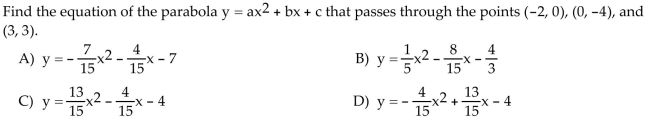 Solve the problem.