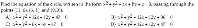 Solve the problem.