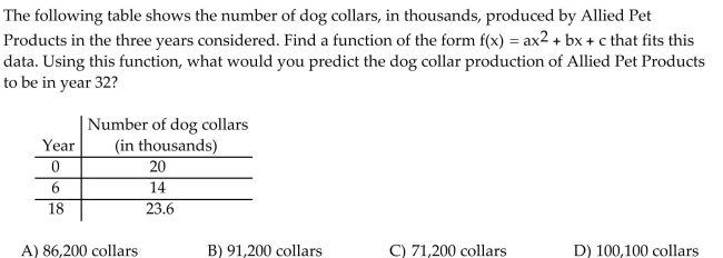 Solve the problem.