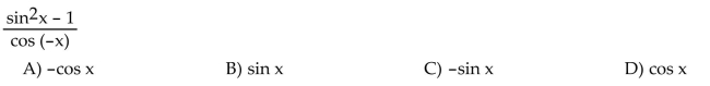 Write the expression in terms of sine and cosine, and simplify so that no quotients appear in the final expression.  <div style=padding-top: 35px> 
