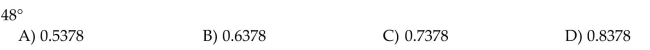 Convert the degree measure to radians, correct to four decimal places. Use 3.1416 for π.