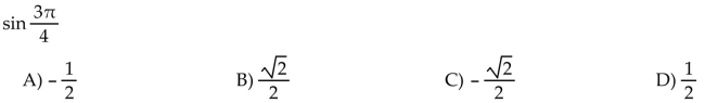 completes the statement or answers the question. Find the exact circular function value.