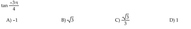 completes the statement or answers the question. Find the exact circular function value.