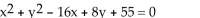 <strong>Find the center and radius of the circle. </strong> A) center: (4, -8); radius: 25 B) center: (-4, 8); radius: 5 C) center: (-8, 4); radius: 25 D) center: (8, -4); radius: 5