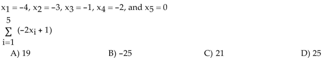 Evaluate the sum using the given information.