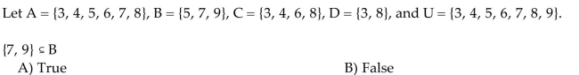 Tell whether the statement is true or false.