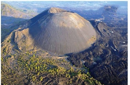   Parícutin is an example of a ________. A) shield volcano B) cinder cone C) composite volcano D) volcanic neck