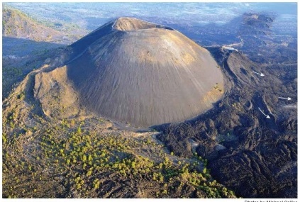    What kind of volcano is pictured here?