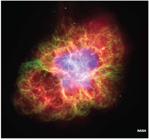   Examine the figure. At the center of this object, a cosmologist would expect to find ________. A) a black hole or neutron star B) a red giant C) a protostar or nebula D) a barred spiral galaxy