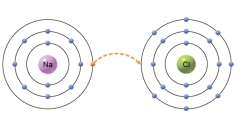 The type of bond that would form from the transfer of an electron from one atom to another, as depicted in the figure, is a   A)  covalent. B)  ionic. C)  hydrogen. D)  atomic. E)  isotope.