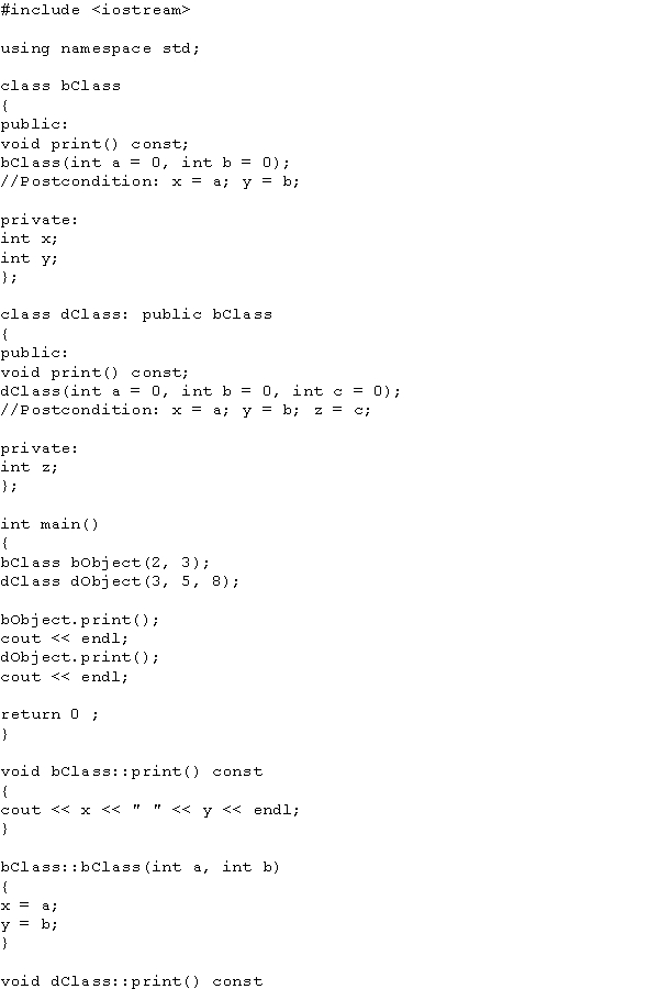 What is the output of the following program?   A)  2 3 2 3 B)  2 3 3 5 8 C)  3 5 8 3 5 8 D)  5 8 3 5 8