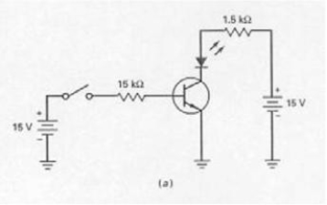 With the switch in the position as shown in Figure 7-4 (a),the LED is on.   