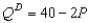 Scenario 7-1 Suppose market demand is given by the equation   -Refer to Scenario 7-1.If the market equilibrium price is $10,how much is total consumer surplus in this market?