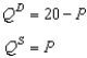 Scenario 9-1 Suppose domestic demand and domestic supply in a market are given by the following equations:   -Refer to Scenario 9-1.With no trade allowed,how much are consumer surplus,producer surplus,and total surplus in this market?