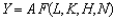 In the production function   ,which symbol reflects the state of technology? A)  A B)  K C)  H D)  N