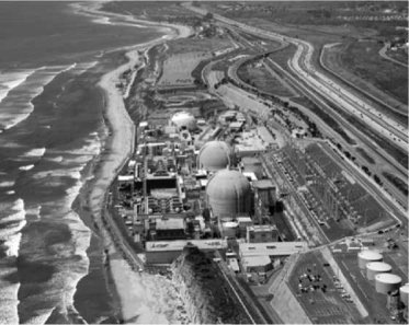 The image below is of the San Onofre Nuclear Generating Station in Southern California, which was shut down in 2012 because of safety concerns. Which of the following alternative energy resources could be used in this environment to replace the energy generated by the nuclear power plant?   A) geothermal B) tidal C) biomass D) fuel cells