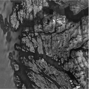 The picture below shows the fjords of Norway. This is an example of a(n)    A) submergent coast. B) accretionary coast. C) estuary. D) emergent coast.