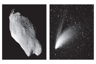 Which of the following is NOT true about comets and asteroids?   A) Both orbit the sun B) Both are planetesimals C) Both are numerous in our Solar System D) Both are composed of rock and ice