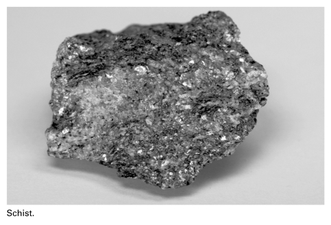 A primary difference between phyllite and schist is ____________.   A) schist contains mica,whereas phyllite contains only clay B) phyllite contains mica,whereas schist contains only clay C) mica crystals within schist are larger than those within phyllite D) mica crystals within phyllite are larger than those within schist