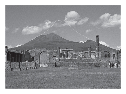In 79 C.E. ,the citizens of Pompeii in the Roman Empire were buried by pyroclastic debris derived from an eruption of ____________.   A) Mt.Olympus B) Olympus Mons C) Mt.Vesuvius D) Mt.St.Helens