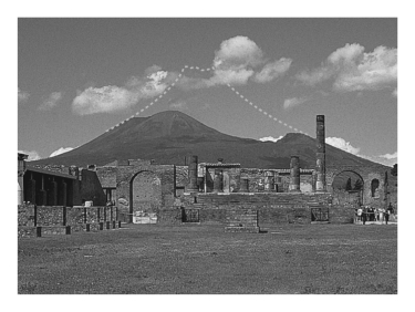 In 79 C.E.,the citizens of Pompeii in the Roman Empire were buried by pyroclastic debris derived from an eruption of ____________.   A)  Mt. Olympus B)  Olympus Mons C)  Mt. Vesuvius D)  Mt. St. Helens