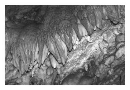Physically precipitated (chemical) limestone that forms in caves is termed ____________.   A)  agate B)  dolostone C)  jasper D)  travertine