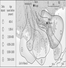 The potential abrupt change of primary discharge of water from the Mississippi River to the Atchafalaya River would be an example of__________?   A)  superposition B)  laminar flow C)  antecedence D)  piracy
