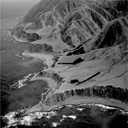 What process created the terrace that forms the cliff in the picture below?   A) subsidence B) deposition C) uplift D) relief