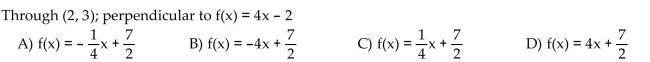 Find an equation of the line. Write the equation using function notation.